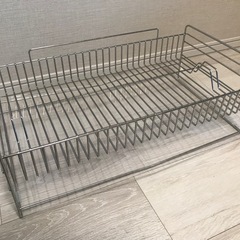 【取引決定】大容量ステンレス水切りカゴ　水切りラックの画像