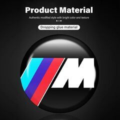 Mスポーツ BMW ビーエムダブリュー 3Dクリスタルエンブレム 15mm 鍵穴隠し 鍵穴マーク キーレス　の画像