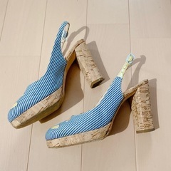 ヴィンテージ CHANEL  デットストック コルクサンダルの画像