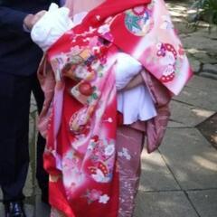 初着掛け衣装お宮参り女の子☆七五三お宮参りの画像