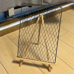 【決まりました】ワイヤーネット　木製スタンド