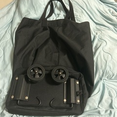 【譲り先決定】無印良品　キャリー付きバッグの画像