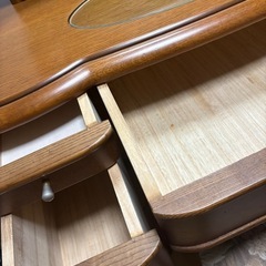 22万円 高級家具屋にて購入 ドレッサーライト付き 椅子セット　鏡台 の画像