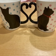 ねこペアマグカップの画像