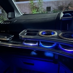 ステップワゴンRK DADフロントテーブル　LEDコースター付きの画像