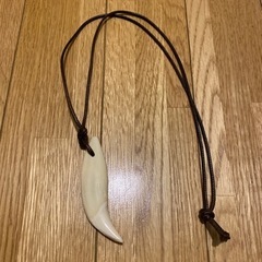 ヒグマ　牙　ネックレスの画像