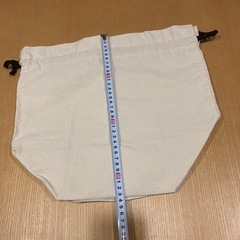 まち付き　巾着　大の画像