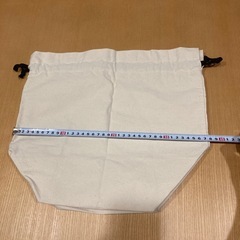 まち付き　巾着　大の画像