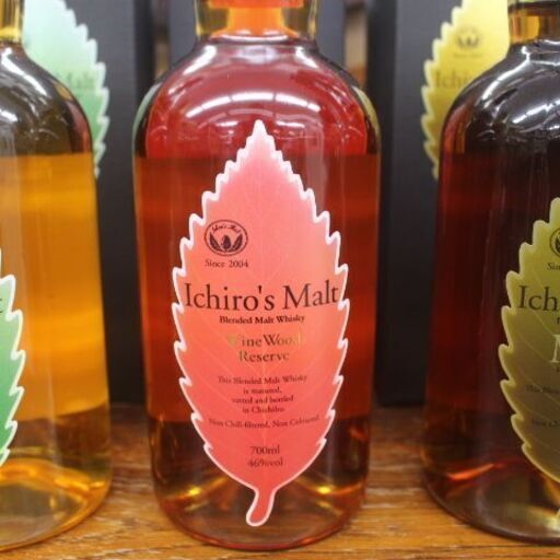 イチローズモルト リーフ 3本 ワインレッド ミズナラ ダブルディステリ