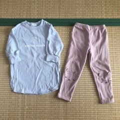 〈取引先決定〉子供服 冬服 女の子 110サイズ まとめて11点セット 肌着 長袖 ロンT 長ズボン ジャンパーの画像
