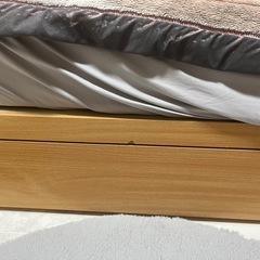 購入者決定。セミダブルベッド、マットレスセットの画像