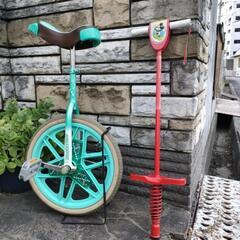 一輪車18インチ ブリヂストン スケアクロウとホッピングのセット
