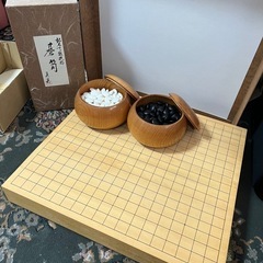 日本棋院囲碁セット（碁盤、碁石、笥、敷畳）