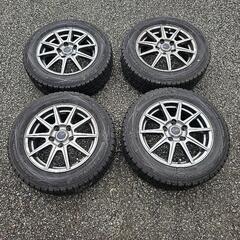 バリ山スタッドレス・アルミ17インチ　　　【再値下げ】 美品 バリ山225/65/R17 スタッドレスタイヤ4本セット 取付ナット