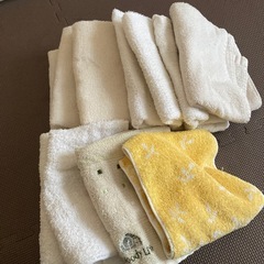 使い古しのフェイスタオル
