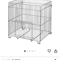 アイリスオーヤマ ストーブガード 幅65×奥行55×高さ71cm シルバー STG-650Nの画像