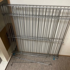 アイリスオーヤマ ストーブガード 幅65×奥行55×高さ71cm シルバー STG-650Nの画像