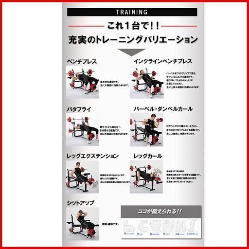 ① 状態良好 ファイティングロード/FIGHTING ROAD ホームジム キングOFベンチ＋ラバープレート100Kg+ダンベルシャフト 2本 +バーベルシャフト 1本手渡し希望/自社配送可能（配送エリアについてお問い合わせください）筋トレ・宅トレに最適