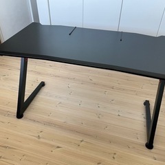 【手渡し限定】ゲーミングデスク 120cm幅 カーボン調天板 ゲーム デスク 机の画像
