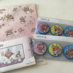 製薬会社　ノベルティ　ハクション大魔王　マグネット　シール　付箋