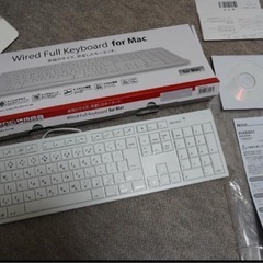BSKBM01WH｜バッファロー、USB接続、有線、Mac用キーボード