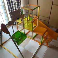 ジャングルジム　滑り台ブランコ付き