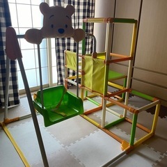 ジャングルジム　滑り台ブランコ付きの画像