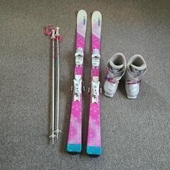 カービングスキー   3点セット  板140㌢  スキー靴23  ㌢ の画像