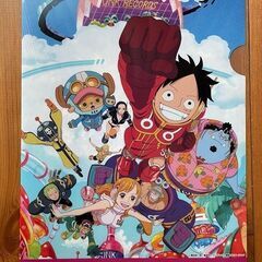 ■ワンピースクリアファイルステッカー３点セット■未使用品■の画像