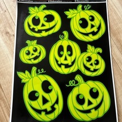 ハロウィン蓄光シールの画像