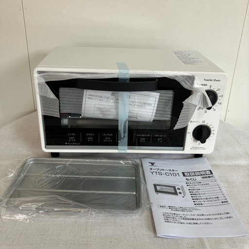 新品 未使用品　オーブントースター 山善 YAMAZEN トースター YTS-C101 調理器具 キッチン雑貨 ホワイト