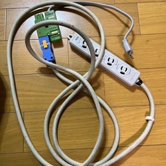 三口延長コード　4個口　3メートルの画像