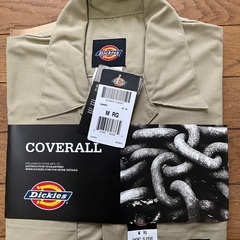 Dickies ディッキーズ つなぎ半袖　カーキ ワークウェア ...