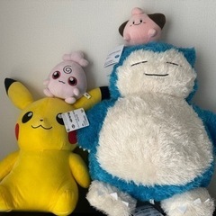 カビゴン、ピカチュウ、ピィ、ププリン