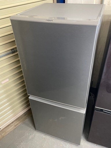 AQUA アクア 126L 2ドアノンフロン冷凍冷蔵庫 AQR-13K(S) ブラッシュシルバー 2021年製 右開き
