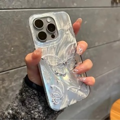 新品　iPhone14、iPhone15 蝶々ケースの画像