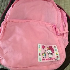 リュックサック中古‼️サンリオ❗️ピンク