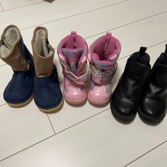 冬用ブーツ　三足まとめて15-18