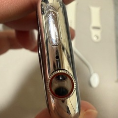 Apple Watch 7 series 7ステンレススチール 45mm と純正ミラネーゼループ シルバー  
の画像