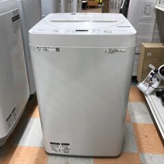 洗濯機 6.0kg シャープ ES-GE4D 2019年製 W(幅)56.5×D(奥行き)54.0×H(高さ)89.0cm ※クリーニング済