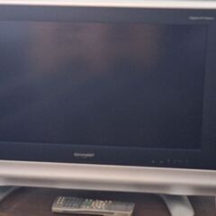 シャープ、26テレビ、不具合あり、リモコンあり