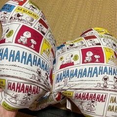 スヌーピー　骨型クッション　美品の画像