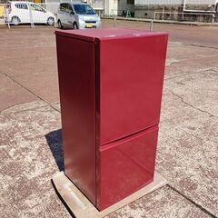 アクア 2ドア冷蔵庫 AQR-16E ワイン色 157L 『中古良品』2016年