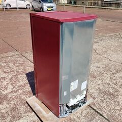 アクア 2ドア冷蔵庫 AQR-16E ワイン色 157L 『中古良品』2016年