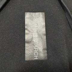 URBAN RESEARCH 黒 パーカー フード付き　レディースの画像