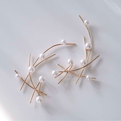 【美品】2点セット　ブライダルヘッドドレス パール ゴールド　アクセサリー　ヘアアクセサリー　結婚式　ジュエリー　ウェディングアクセサリー　ブライダルアクセサリー　の画像
