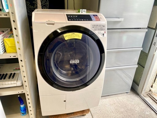 日立 ドラム式 11K ヒートリサイクル 買取 中古 家電 風アイロン ビッグドラム洗濯機 乾燥付 BD-SV110AL