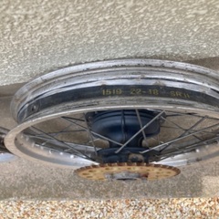 ジェベル200 前後ホイールの画像