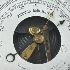 希少 EIWA ANEROID BAROMETER 1966年4月 アネロイド バロメーター 気圧計 温度計 TAKAHASHI OSAKA エイワ ジャンク 札幌市手稲区の画像