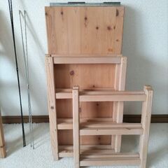 無印良品　木製　棚　２種類の画像